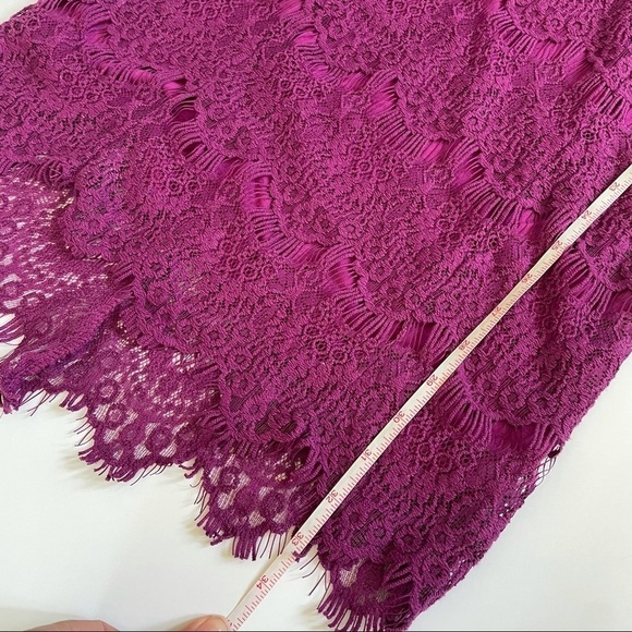 Free People Magenta Pink Lace Open Back Dress New - Picture 6 of 16